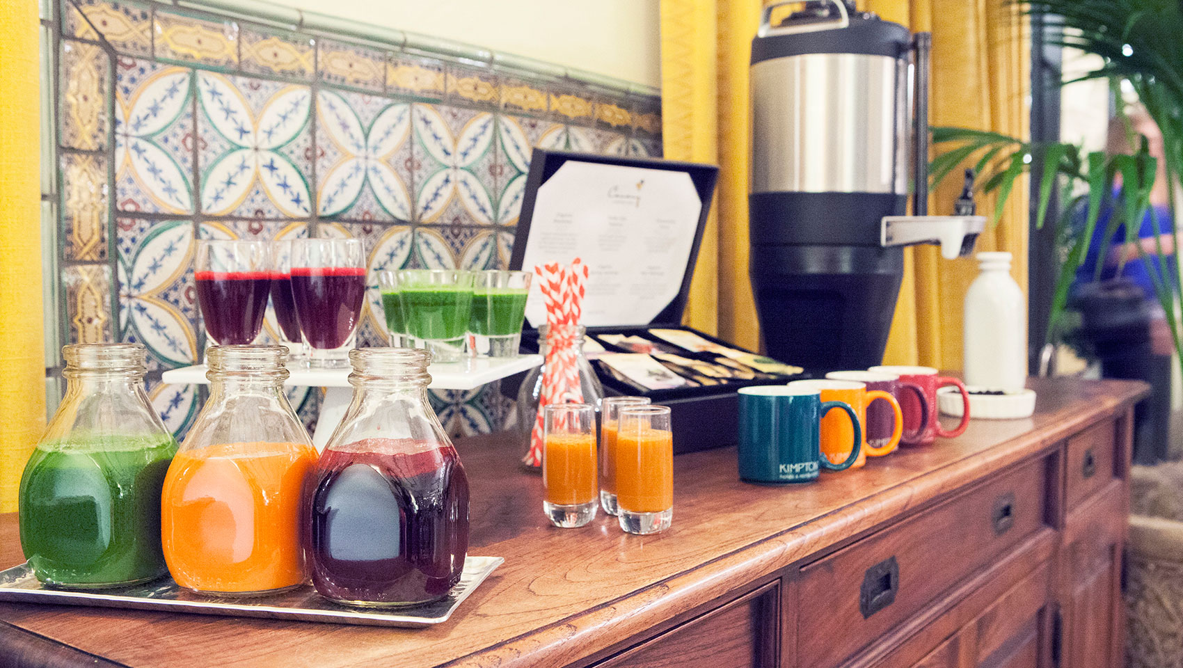 Coffee + Juice Bars Kimpton Hotel Palomar South Beach