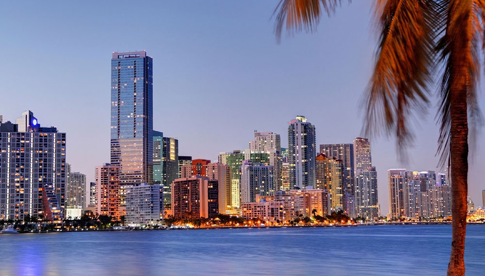 View of Downtown from Sunset Harbour