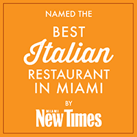 Miami New Times - Best Italian Restaurant in Miami badge