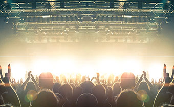 audience watching a concert