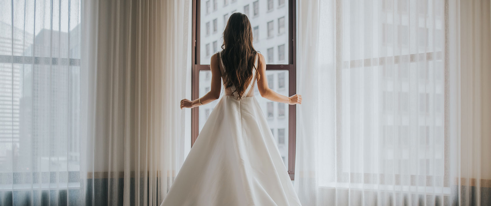 bride in room